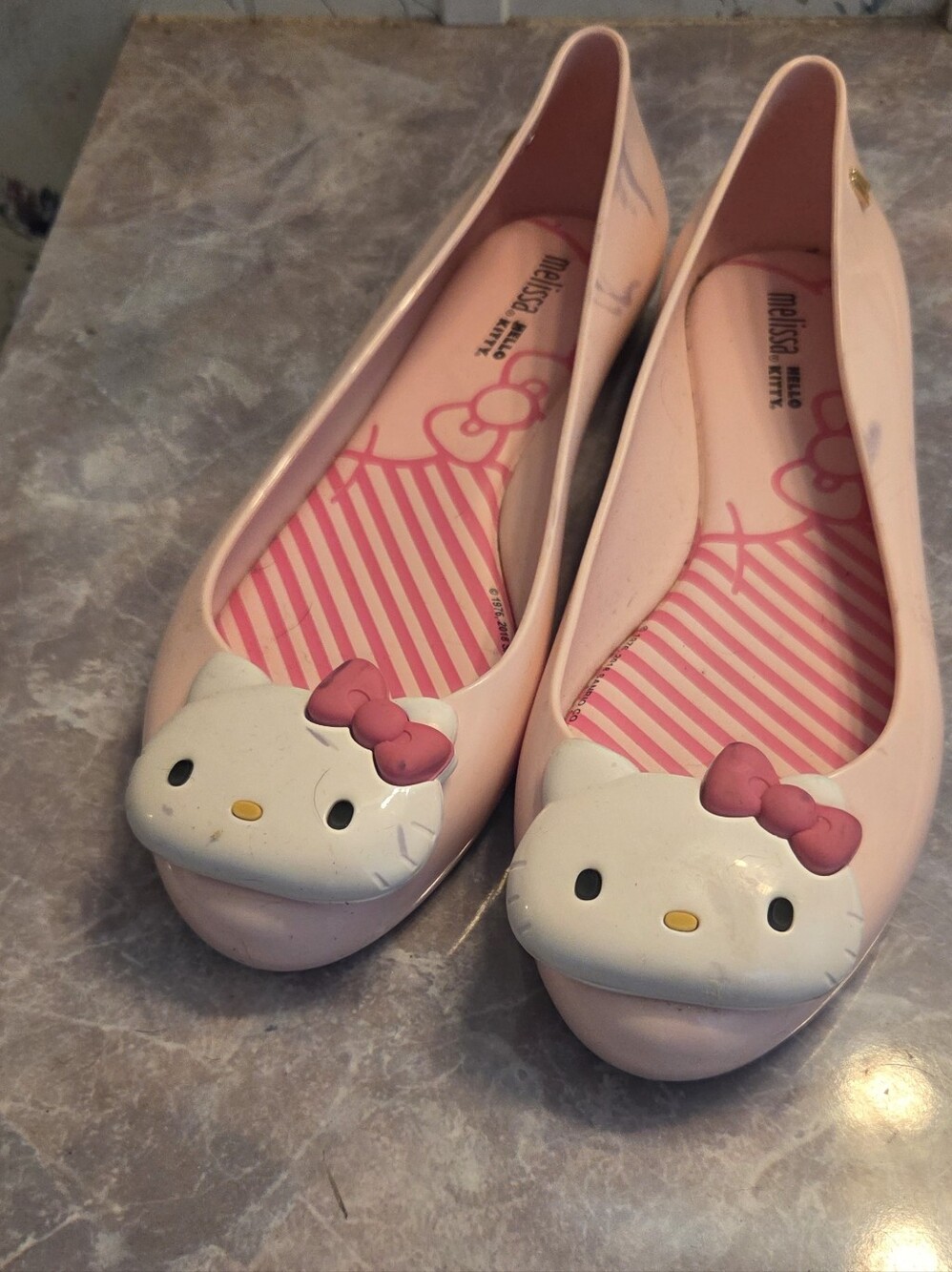 Melissa x Hello Kitty Pink Jelly Flats